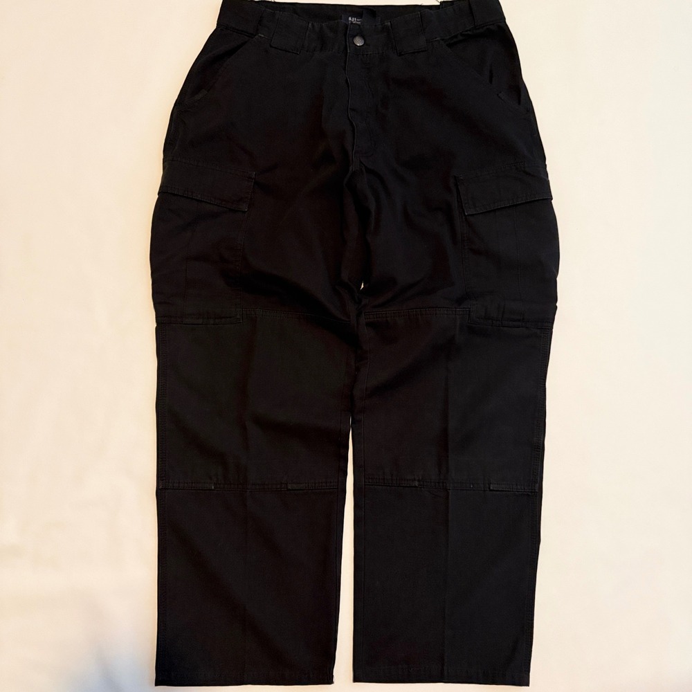 5.11 Tactical Cargo Pants Mens Large Black Ripstop Utility Workwear 74003